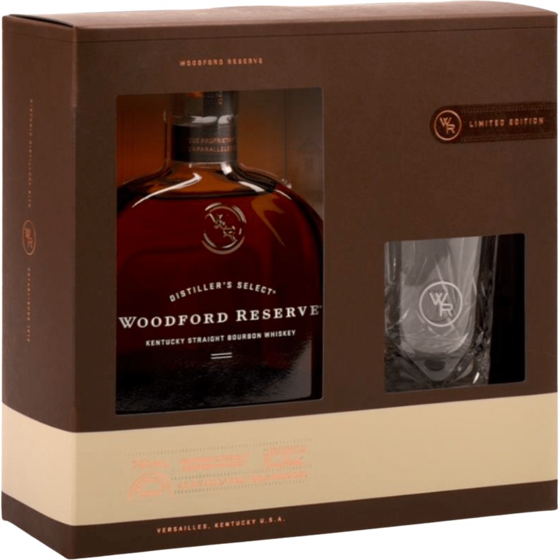 Woodford Reserve Kentucky Straight Bourbon Whiskey with Glass