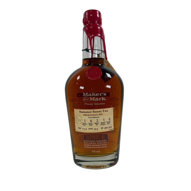2022 Maker’s Mark Private Selection ‘Summer Sweet Tea’ Kentucky Straight Bourbon Whisky 750ml