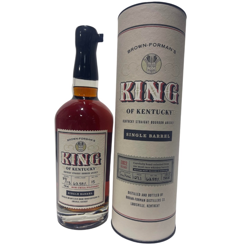 2022 Brown Formans King of Kentucky Single Barrel No. 23 Bottle No. 89 of 113 15 Year Old Kentucky Straight Bourbon Whiskey 750ml