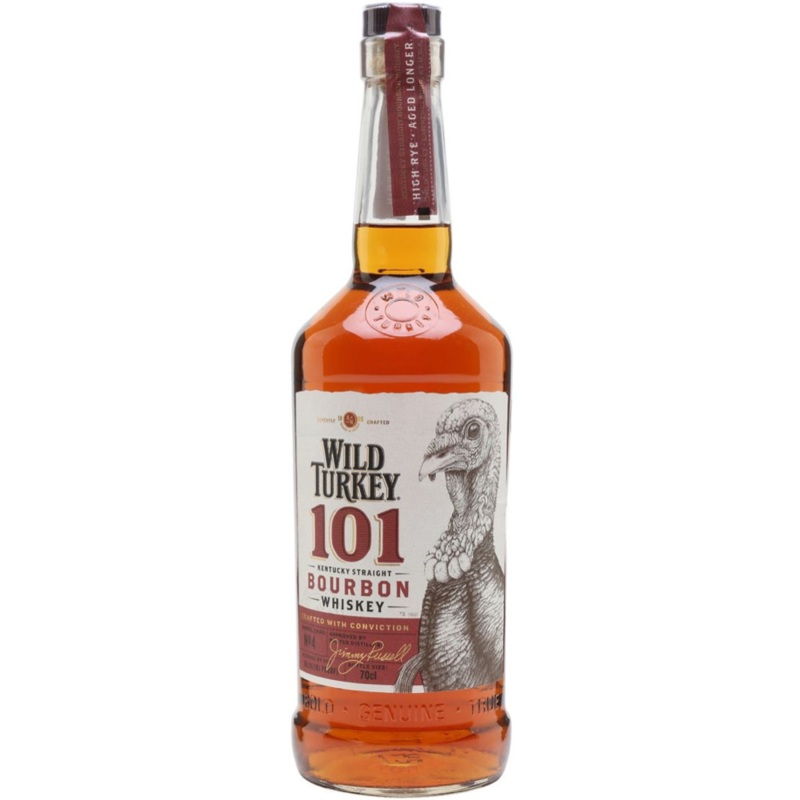 Wild Turkey 101 Proof Bourbon Kentucky Straight Bourbon 50.5% 1LTR