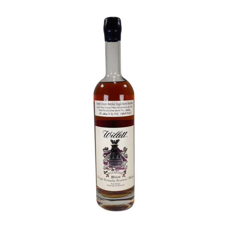 Willett Family Estate Single Barrel 5 Year Old #3253 Straight Bourbon Whiskey Black Wax