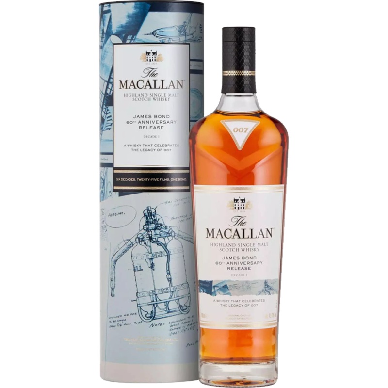 The Macallan James Bond 60th Anniversary Decade I Single Malt Scotch Whisky (700mL)
