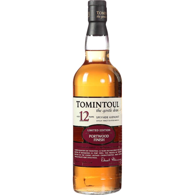 Tomintoul Portwood Finish Limited Edition 12 Year Old Single Malt Scotch Whisky