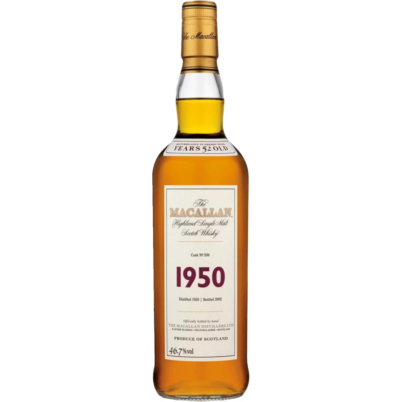 1950 The Macallan Fine & Rare Vintage Single Malt Scotch Whisky