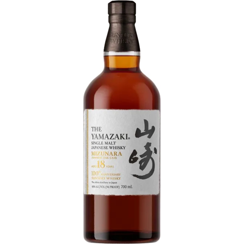 The Yamazaki Mizunara 18 Year Old 100th Anniversary Suntory Whisky (700mL)