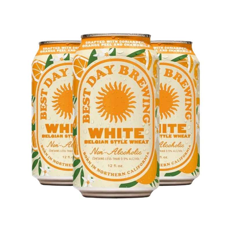 Best Day Brewing Non-Alcoholic White Belgian Wheat 6pk/12oz Cans