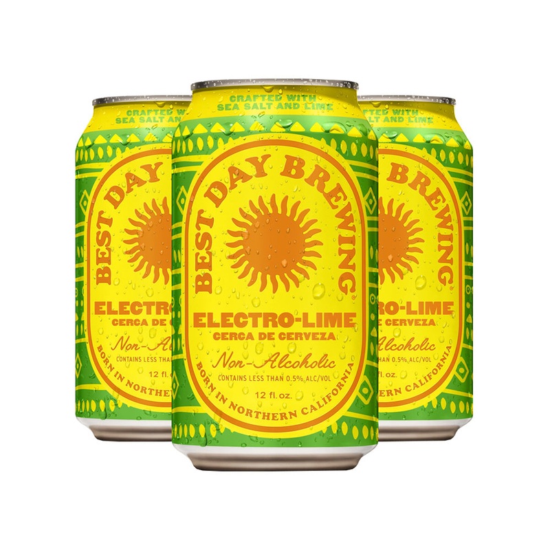 Best Day Brewing Non-Alcoholic Electro-Lime Cerveza 6pk/12oz Cans