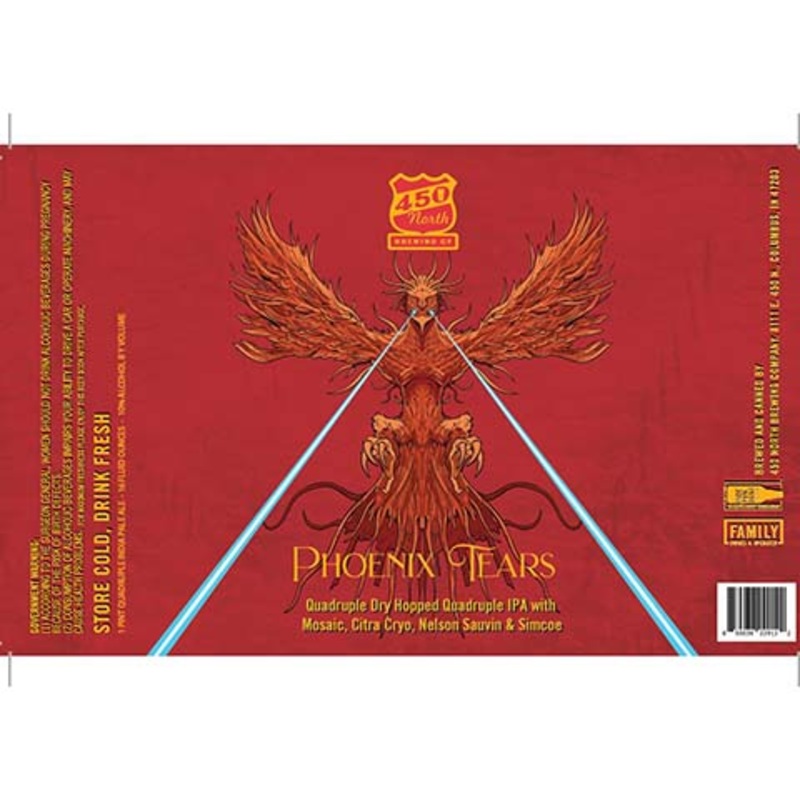 450 North Phoenix Tears Quadruple Dry Hopped Quadruple IPA