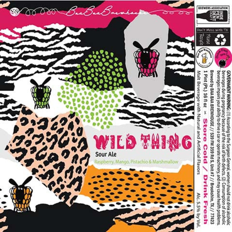 Wild Thing Raspberry, Mango, Pistachio & Marshmallow Sour Ale
