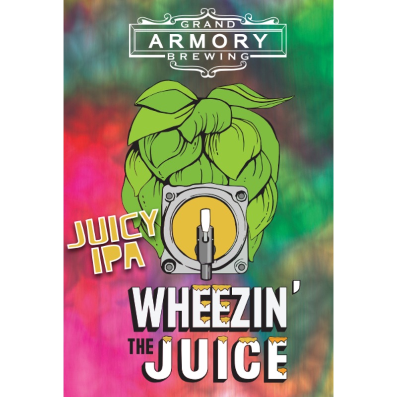 (24pk cans)-Grand Armory Wheezin’ The Juice India Pale Ale Beer, Michigan, USA (12oz)