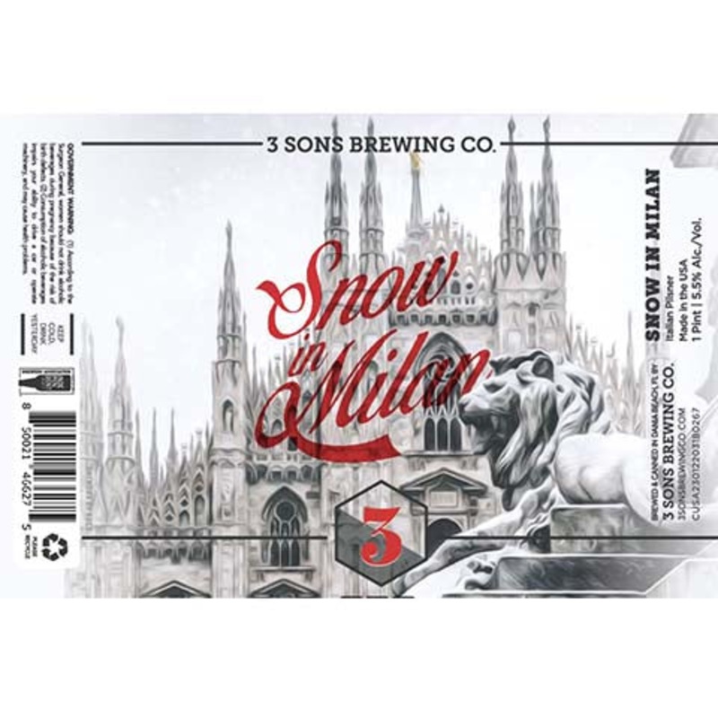 3 Sons Snow In Milan Pilsner