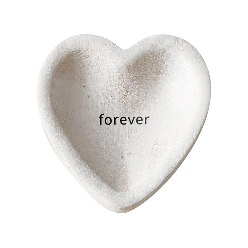“Forever” Heart Shaped Trinket Tray
