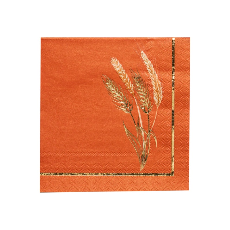 “Harvest Wheat” Cocktail Napkins