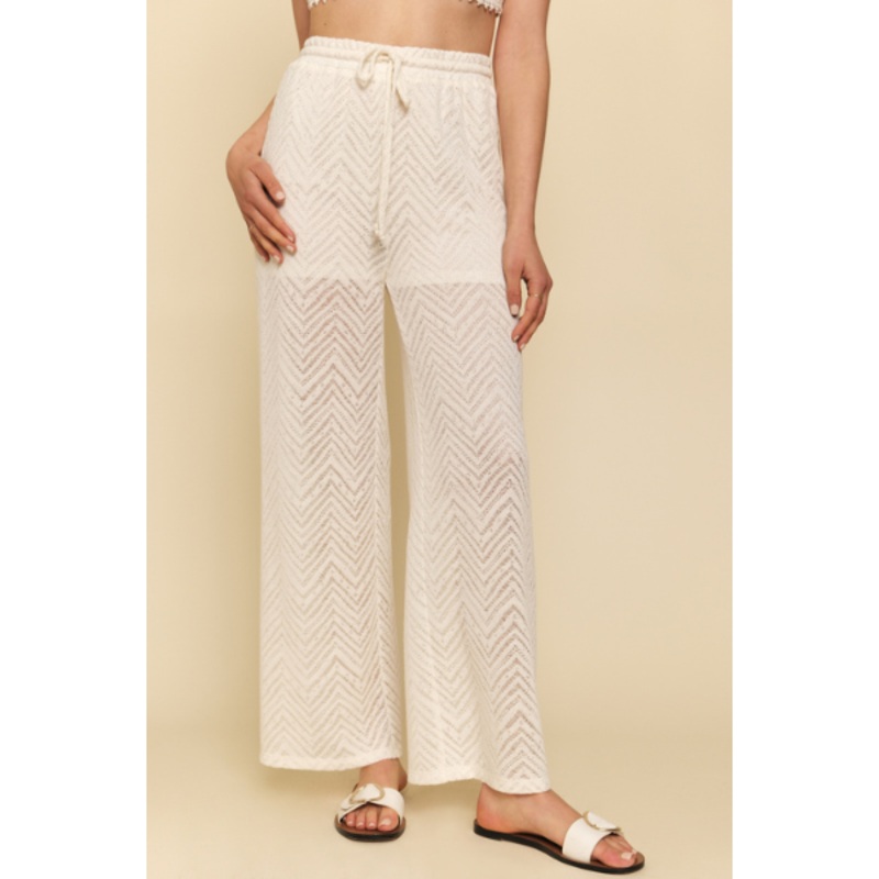 Chevron Bootcut Pants