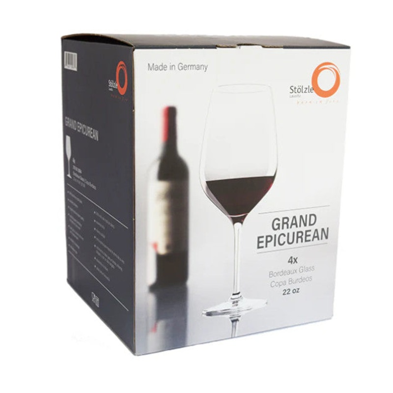 Grand Epicurean Bordeaux Wine Glass 22 oz. – Set of 4