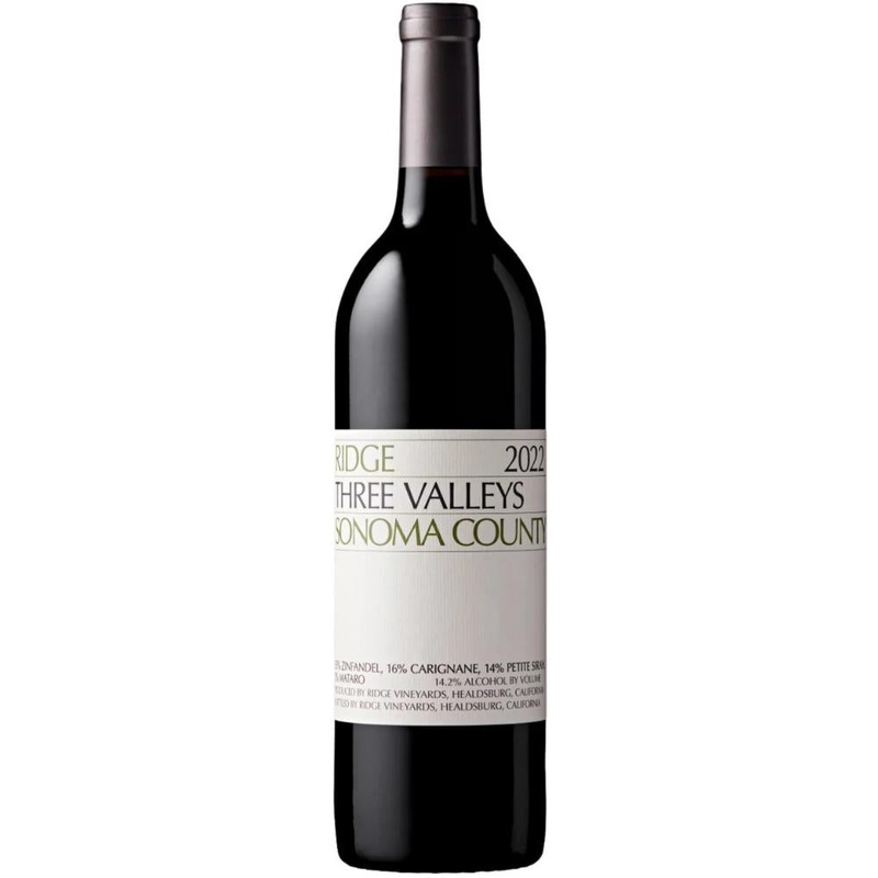 Ridge Three Valleys Sonoma County Zinfandel Red Blend 2023 750ml
