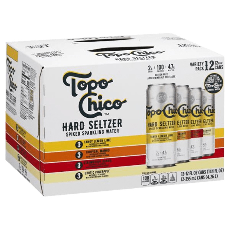 Topo Chico Hard Seltzer Variety Pack, 12-pack