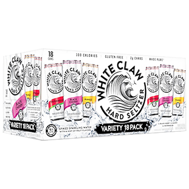 White Claw Hard Seltzer Variety Pack, 18-pack