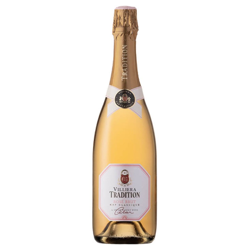 Villiera Brut Tradition  Ros Stellenbosch, Mthode Cap Classique 750ml