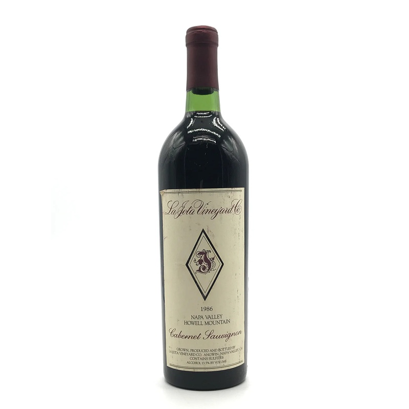 1986 | La Jota Vineyards | Cabernet Sauvignon