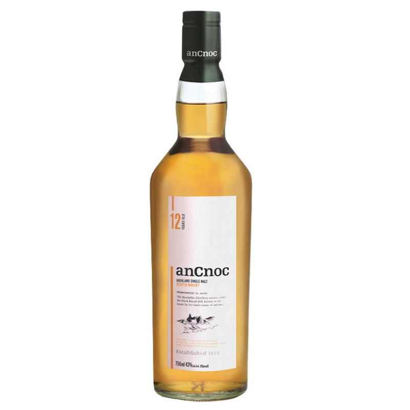 Ancnoc Single Malt 12 Year Scotch Whiskey – 750ml