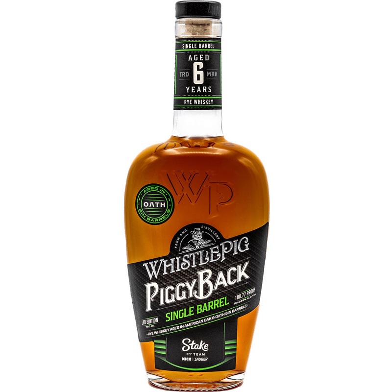 Whistlepig Piggy Back Single Barrel Rye 6 Year Old 750ml