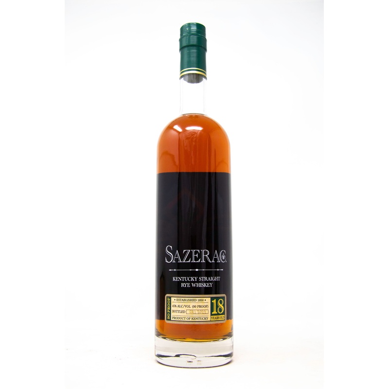 2022 Sazerac 18 Year Old Straight Rye Whiskey 750ml