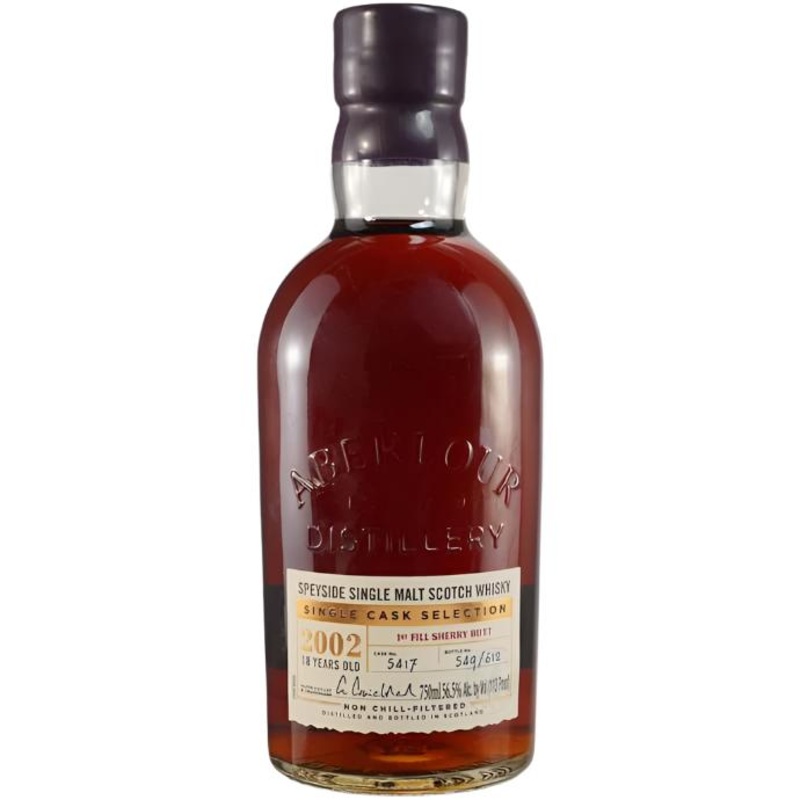 Aberlour 18 Year Old Single Cask # 5417 First Fill ex Sherry Butt 2002 Scotch Whisky
