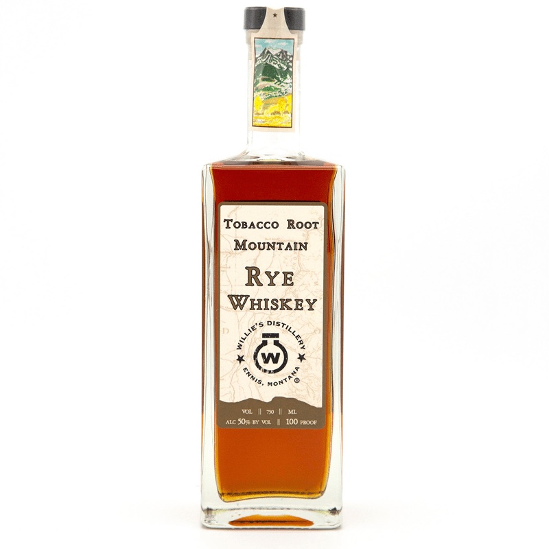 Willie’s Distillery Tobacco Root Mountain Rye Whiskey 750ml