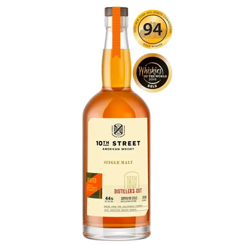 10th Street Single Malt Whiskey, 750mL
