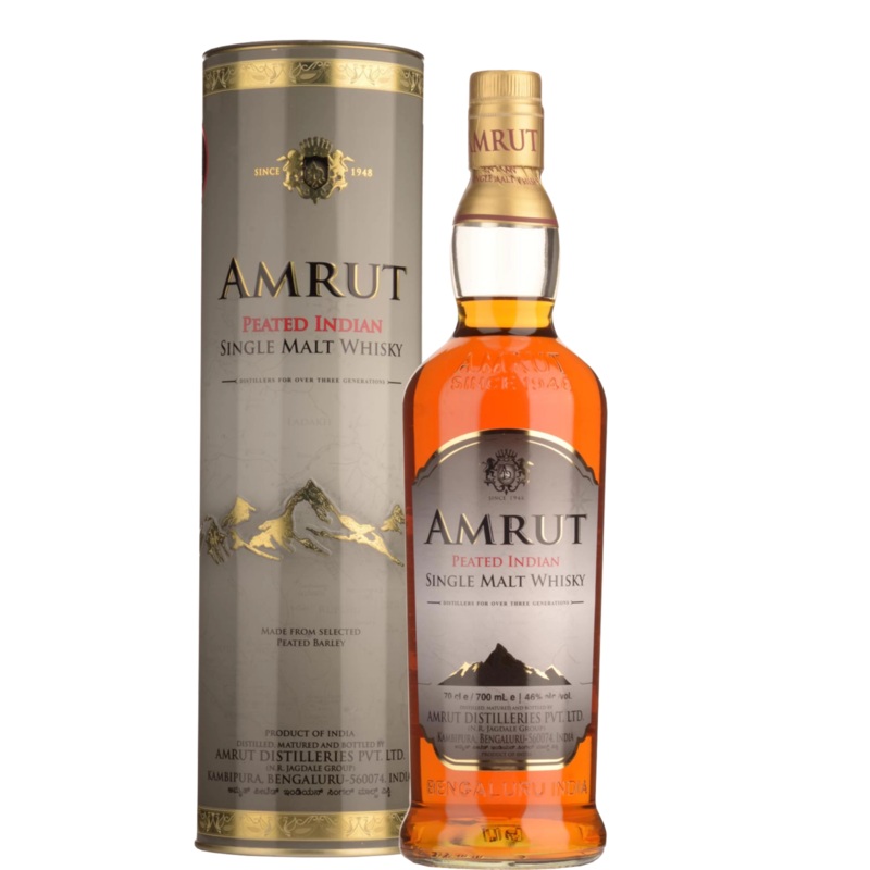 Amrut Single Malt Peated 92 Proof 750ml