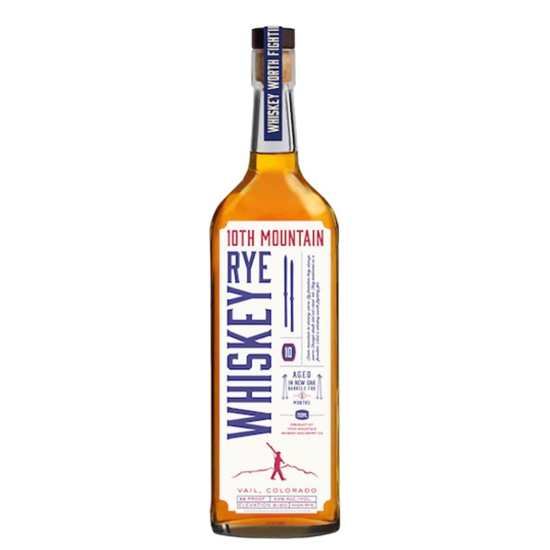 10th Mountain High Rye Whiskey 750ml