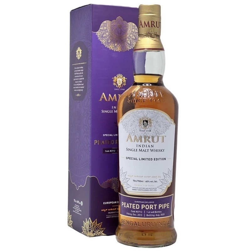 Amrut Peated Port Pipe 60% 70cl