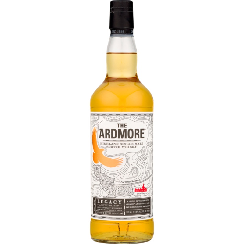 ARDMORE SINGLE MALT SCOTCH LEGACY LIGHTLY PEATED 80 750ML