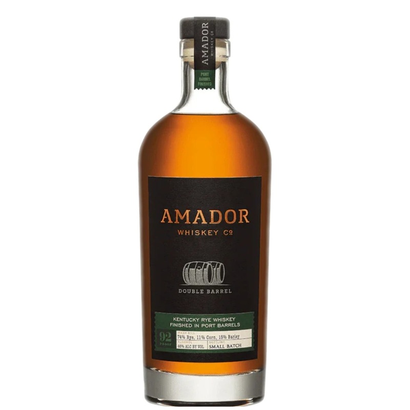 Amador Whiskey Co. Rye Whiskey Double Barrel Port Barrel Finished