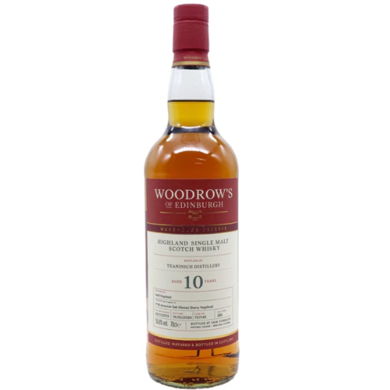 Woodrow’s of Edinburgh Teaninich 10 Year Old Single Malt Scotch Whisky | 700ML