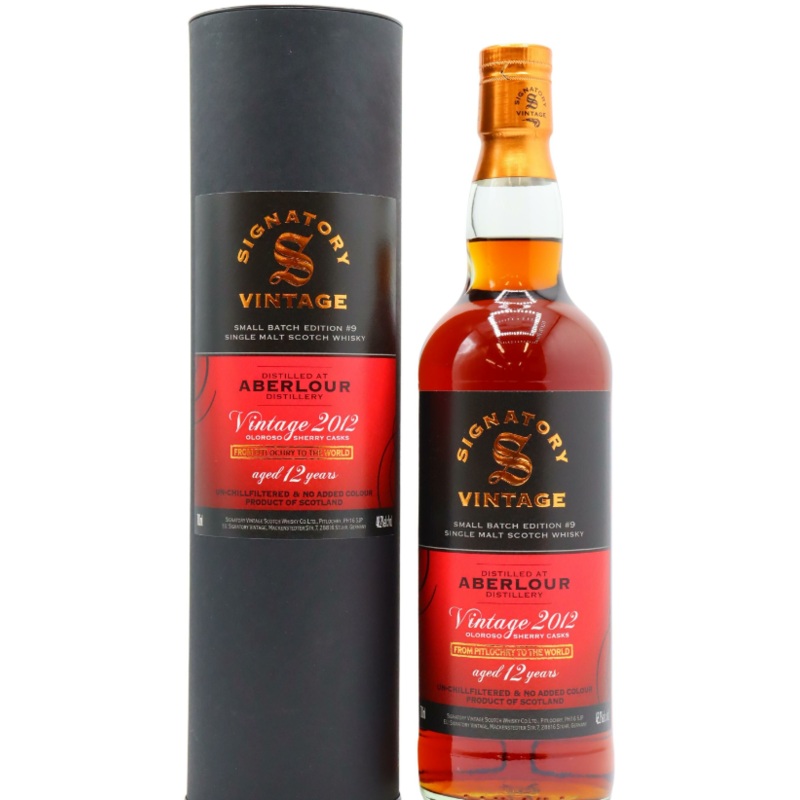Aberlour Signatory Small Batch #9 2012 12 Year Old Single Malt Scotch Whisky | 700ML