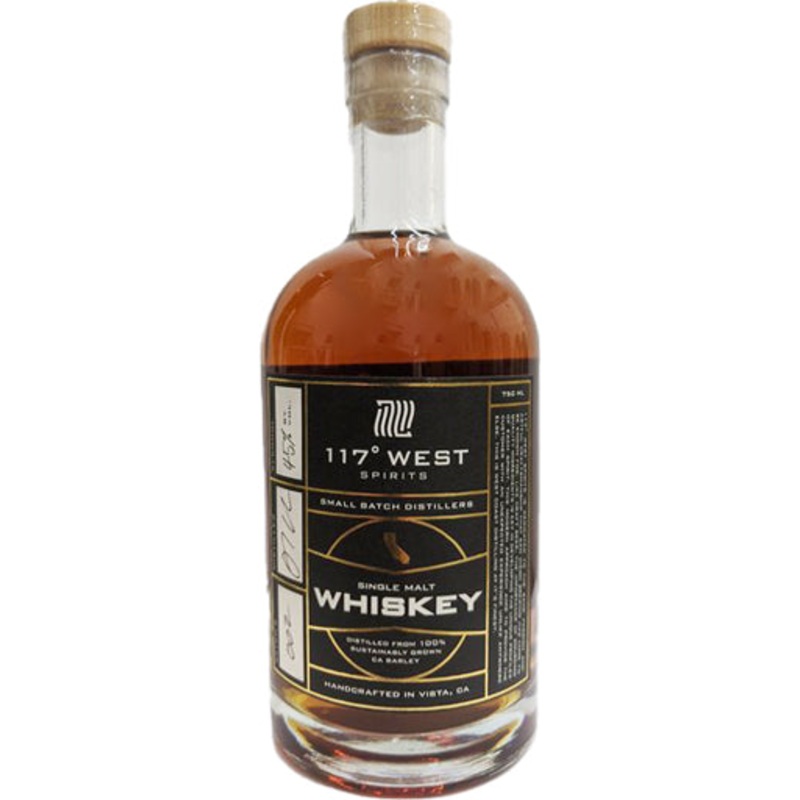 117 West Spirits Single Malt Whiskey 750ml