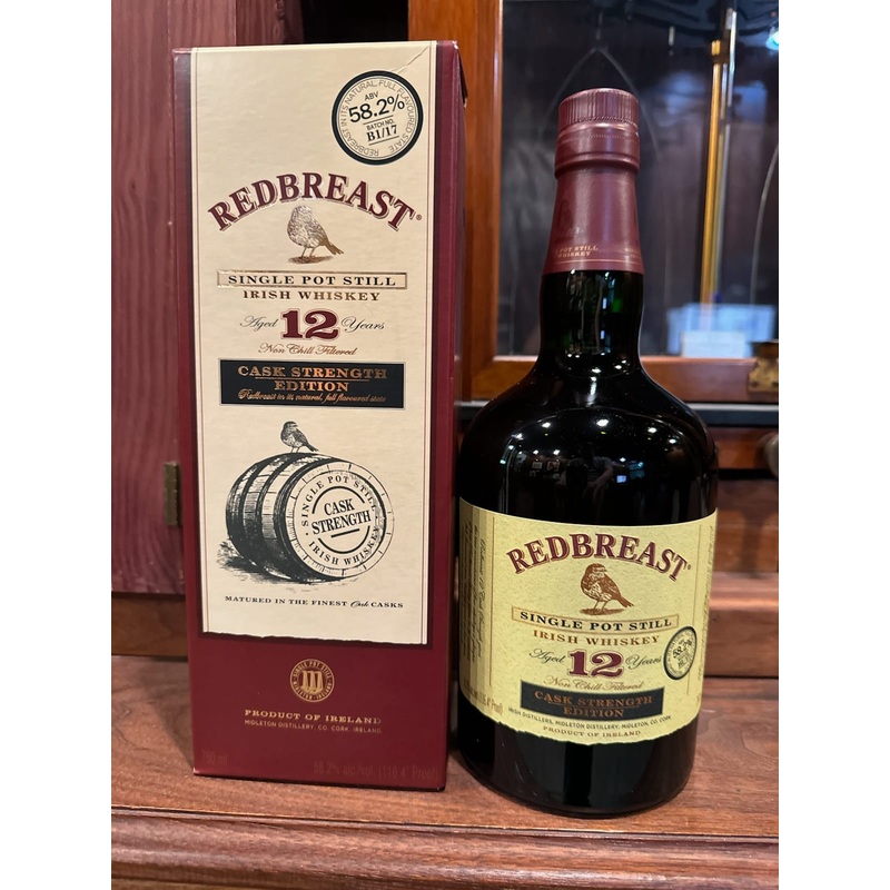 2017 Redbreast 12 Year Old Cask Strength Irish Whiskey 750ml