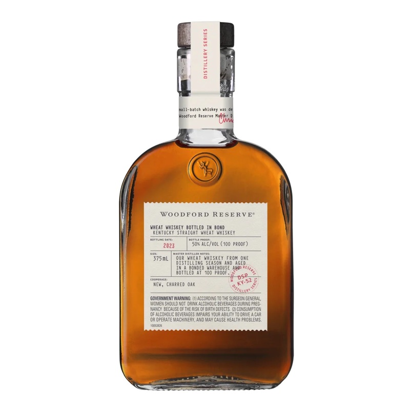 2023 Woodford Reserve Bottled In Bond Wheat Whiskey 375ml