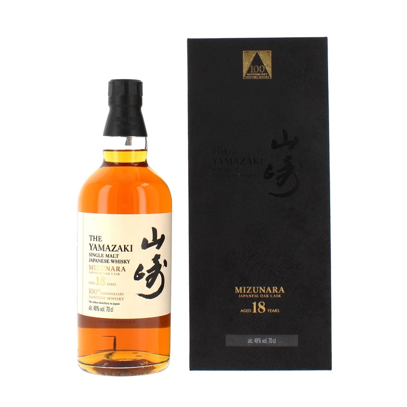 Yamazaki 18 Year Old Mizunara Suntory Whisky 100th Anniversary Edition – 70cl 48%