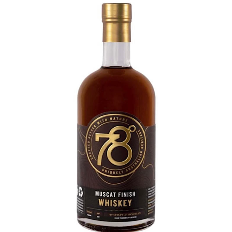 78 Degrees Muscat Finish Australian Whiskey 700ml