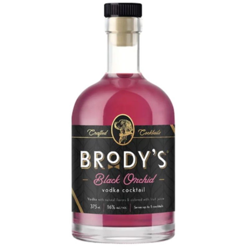 Brody’s Black Orchid Vodka Cocktail –  375ml x 6