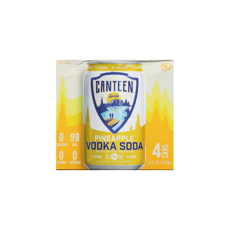Canteen Pineapple Vodka Soda 4PK