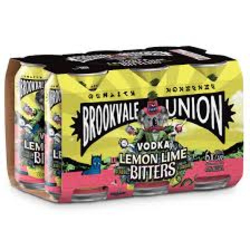 Brookvale Union Vodka Lemon Lime Bitters 6Pk cans