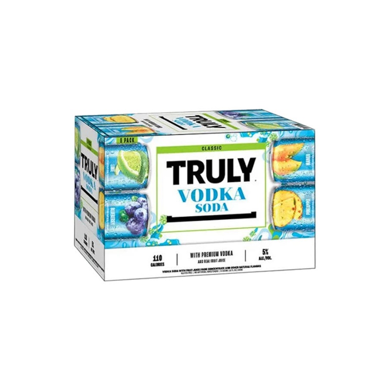 Truly Vodka Soda Classic Seltzer Variety 8Pk
