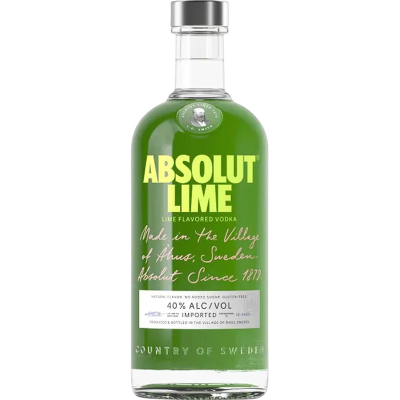 Absolut Lime Flavored Vodka 750ml