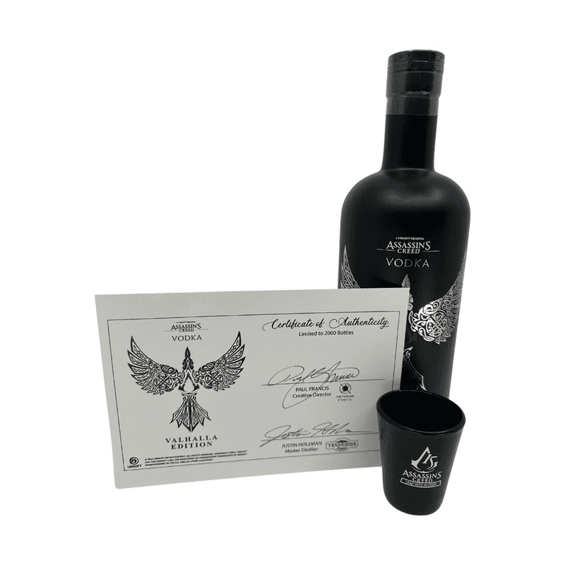 Assassin’s Creed Vodka ‘Valhalla Edition’ Collectors Release with Certificate & Glass Gift Set