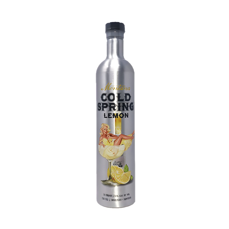Bozeman Spirits Montana Cold Spring Lemon Flavored Vodka (Aluminum Bottle)
