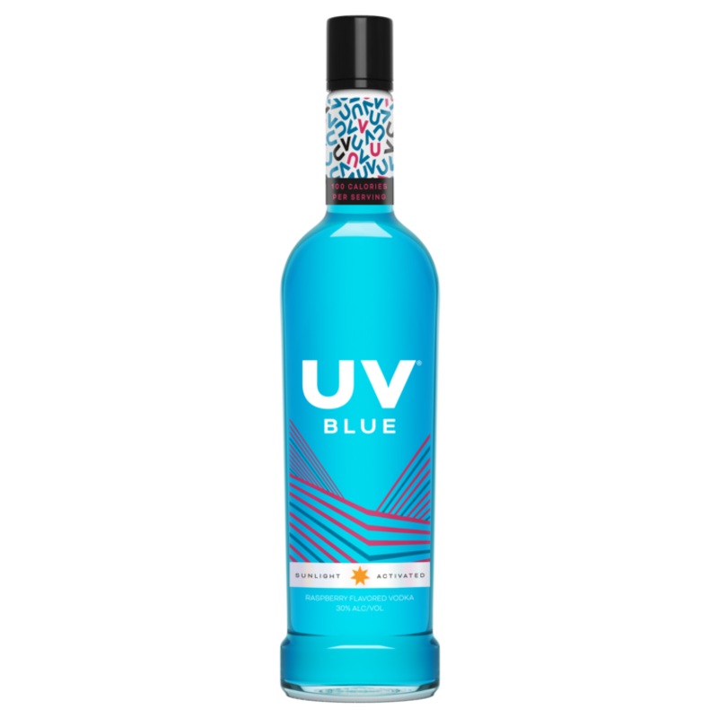 UV BLUE RASPBERRY FLAVORED VODKA 60 750ML